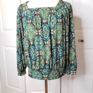 Cha Cha Vente colorful paisley blouse